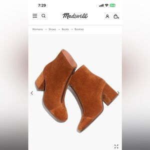 Madewell Amalia Zip Boot in Suede 🍂🍁